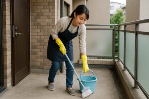 玄関・ベランダを掃除する順番